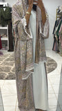 Pashmina Abaya with Stone