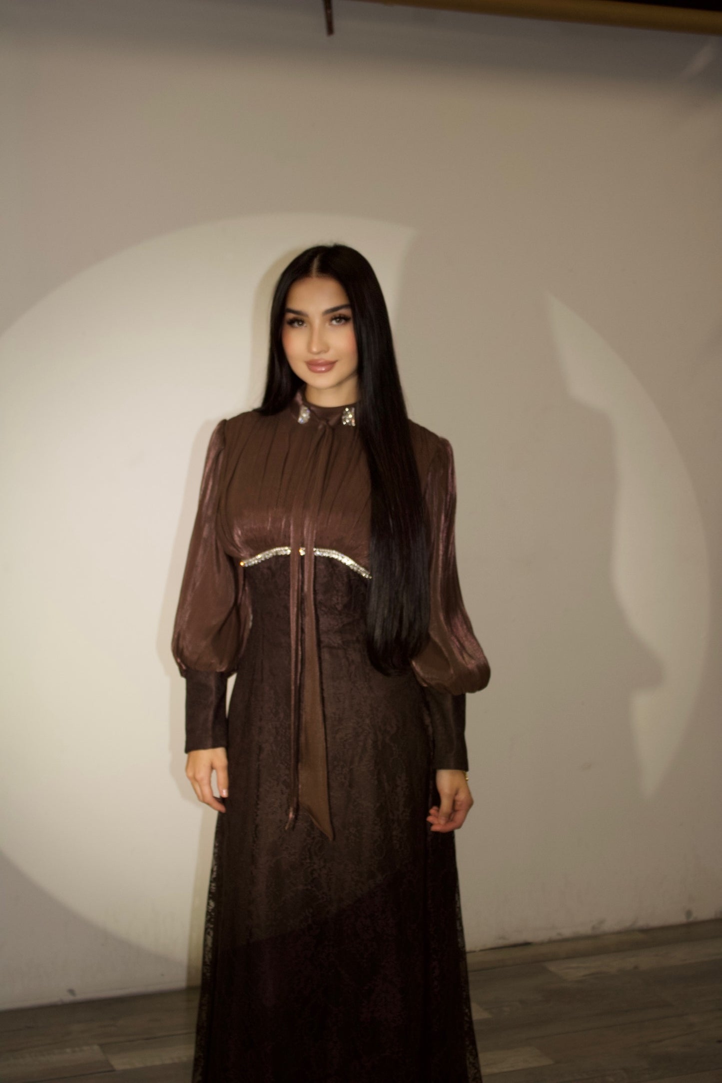 Emmeline Dress – Chocolate Brown