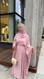 Butterfly Abaya (baby pink)