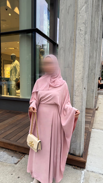 Butterfly Abaya (baby pink)