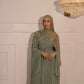 Cape dress sage green