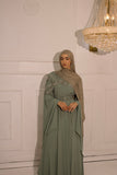 Cape dress sage green