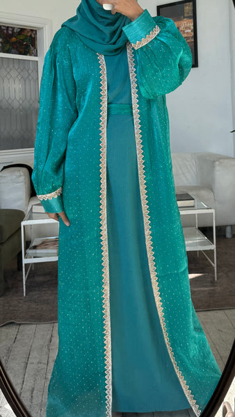Shimmer abaya