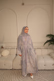 Gray Tie Dye Abaya