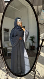 Gray abaya