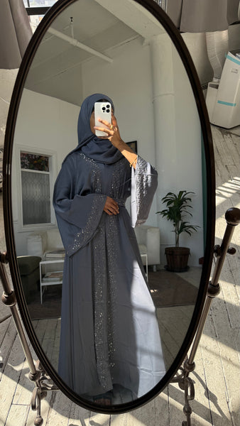 Gray abaya