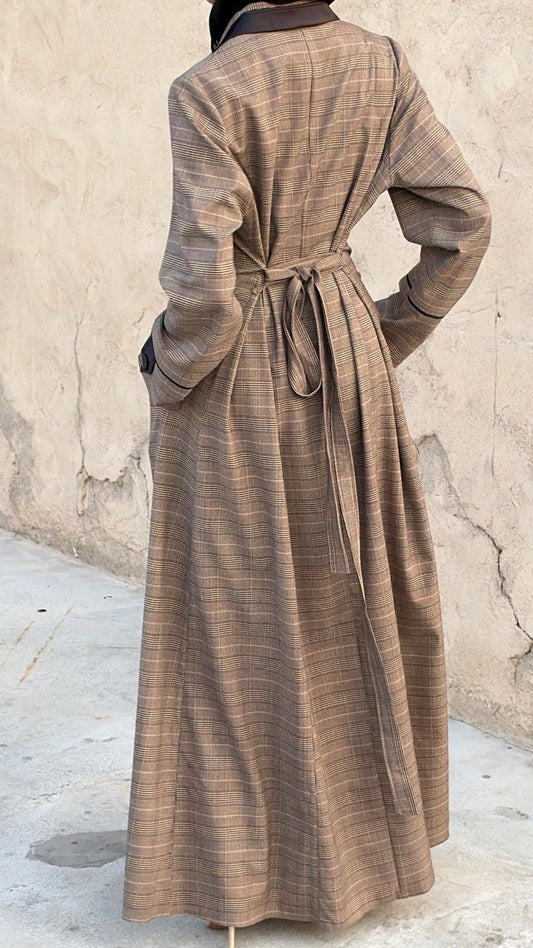 Amirah (أميرة) Plaid Coat Abaya