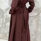 Amirah (أميرة) Brown Coat Abaya
