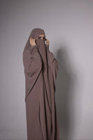 One Piece Jilbab in Mauve