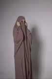 One Piece Jilbab in Mauve