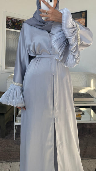 Gray abaya