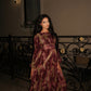 Elara Dress - Plum Marble