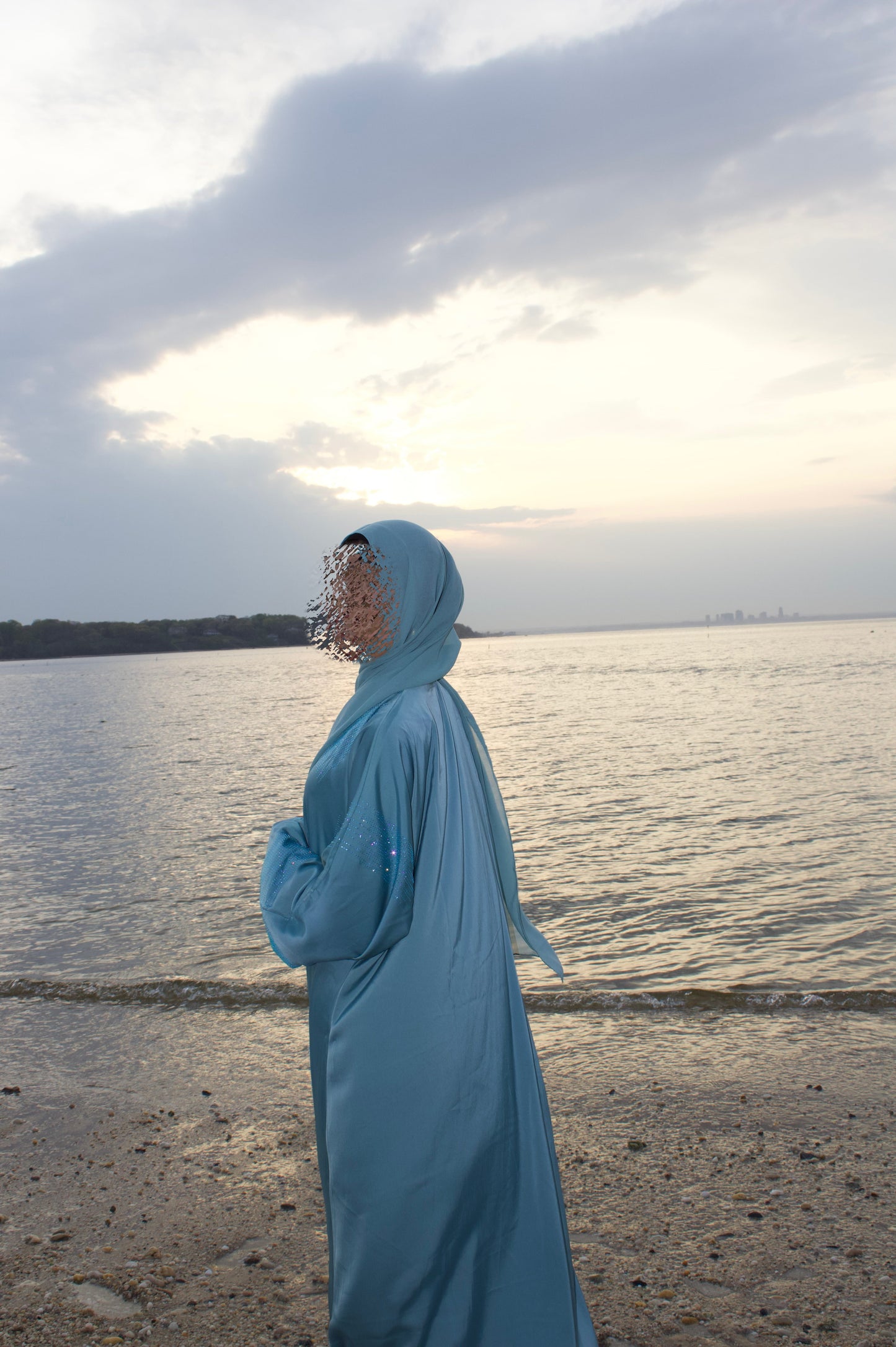 Sayfa Abaya in Blue