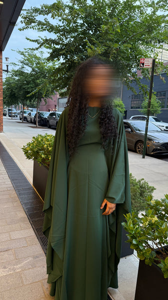 Butterfly Abaya (green)