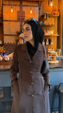 Amirah (أميرة) Brown Coat Abaya