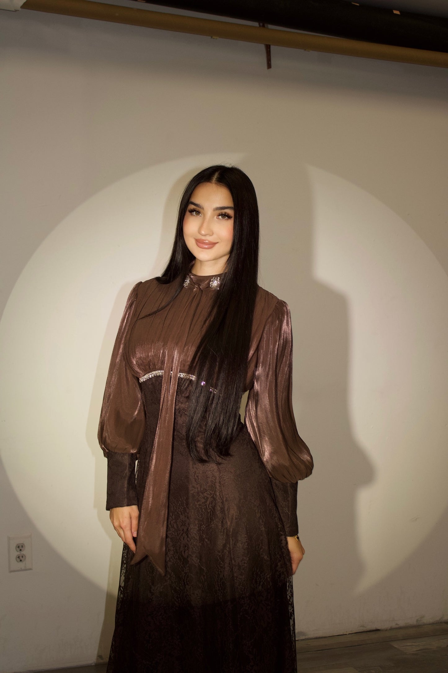 Emmeline Dress – Chocolate Brown