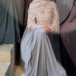 Cape dress Grey