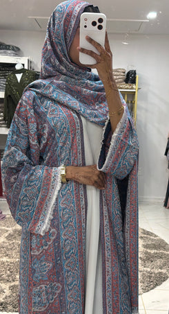 Pashmina Abaya with Stone
