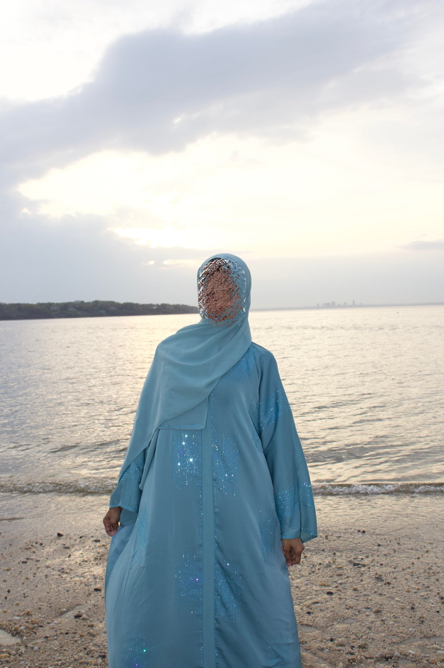 Sayfa Abaya in Blue