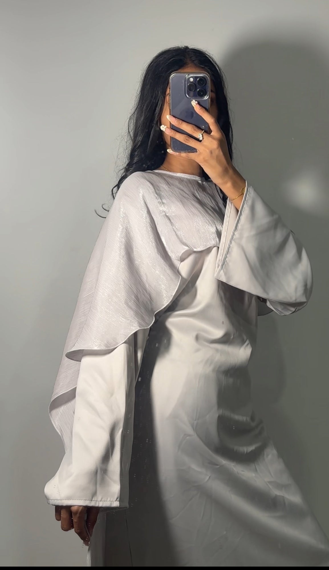 Gray Cape Abaya