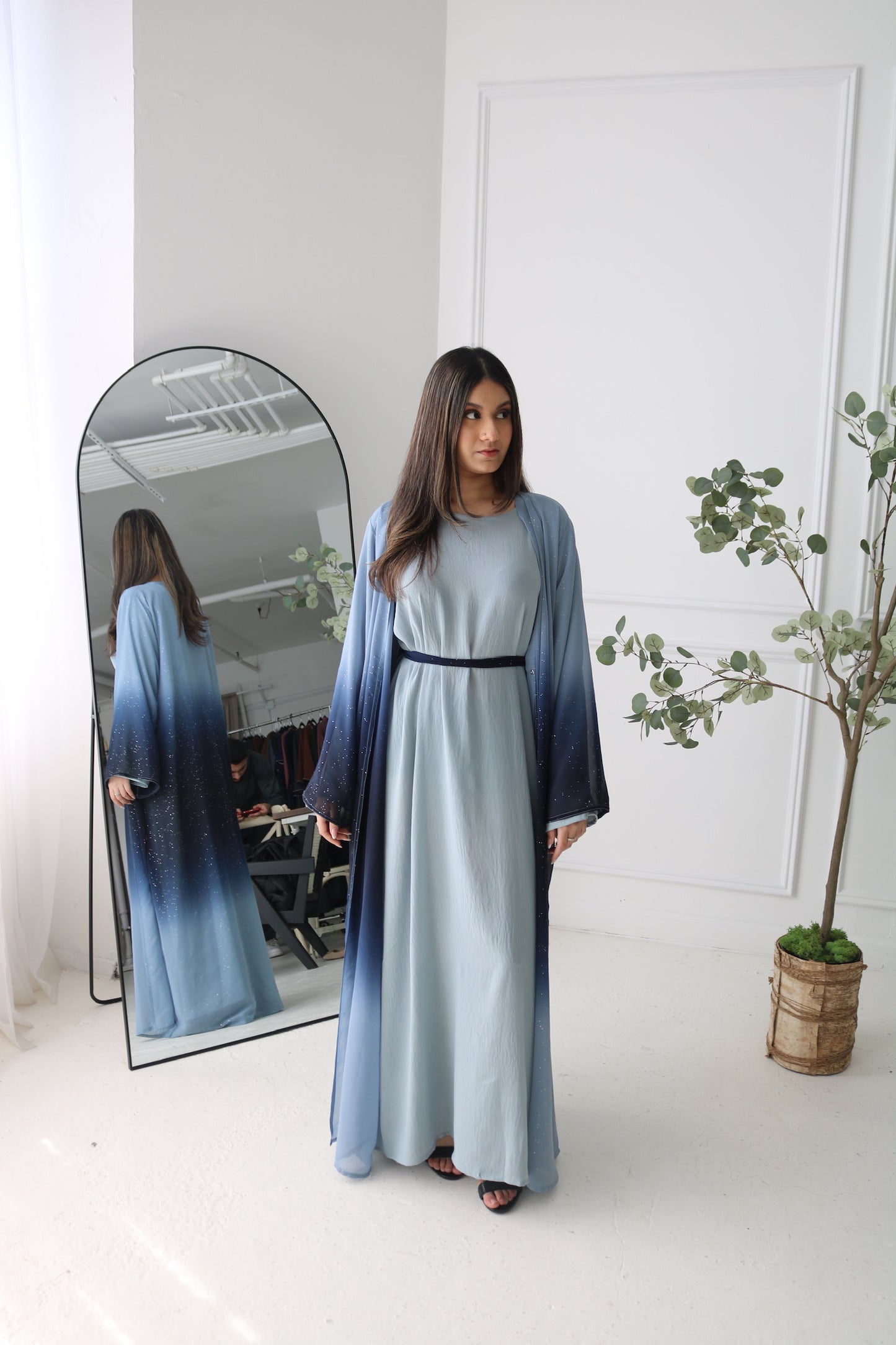 Ombré abaya (blue)