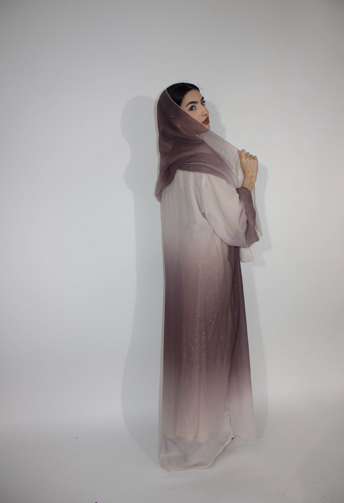 Ombré abaya (lavender)