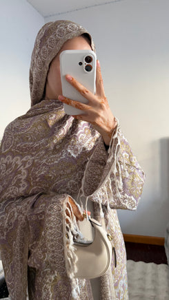 Pashmina Abaya with Stone
