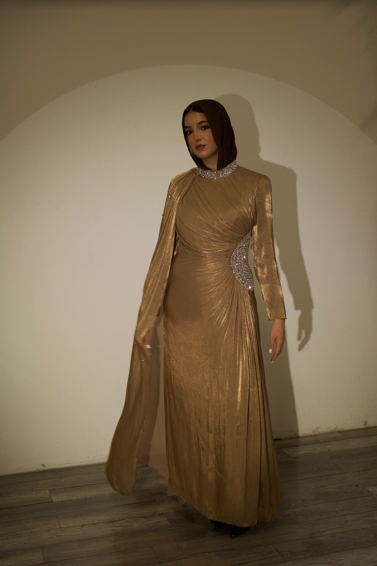 Celestine Dress – Gold