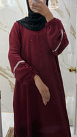 Slip dress w stone (red)