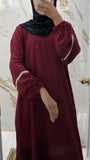 Slip dress w stone (red)