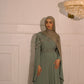 Cape dress sage green