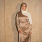 Amira Satin Dress – Gold