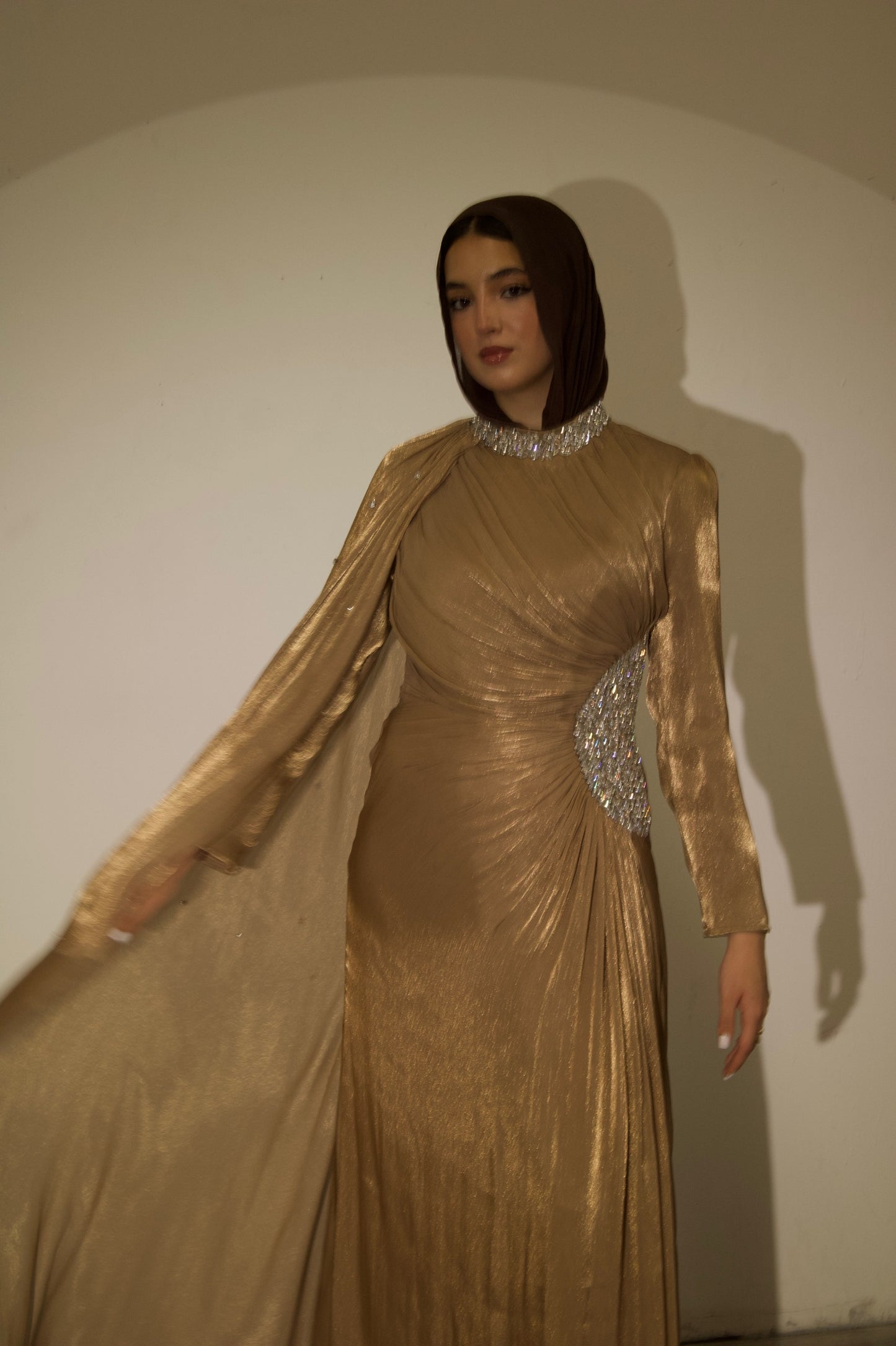 Celestine Dress – Gold