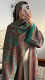 Pashmina Abaya with Stone