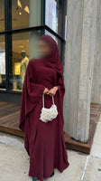 Butterfly Abaya (maroon)