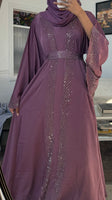 Plum abaya