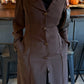 Amirah (أميرة) Brown Coat Abaya