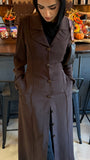 Amirah (أميرة) Brown Coat Abaya