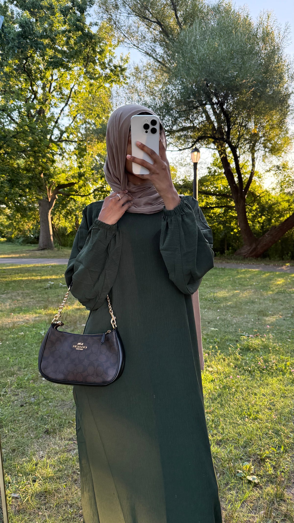 Slip dress green