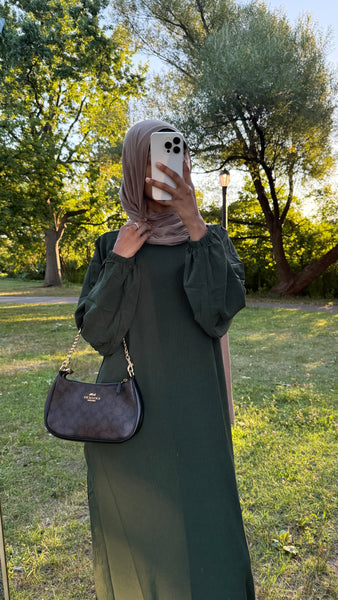 Slip dress green