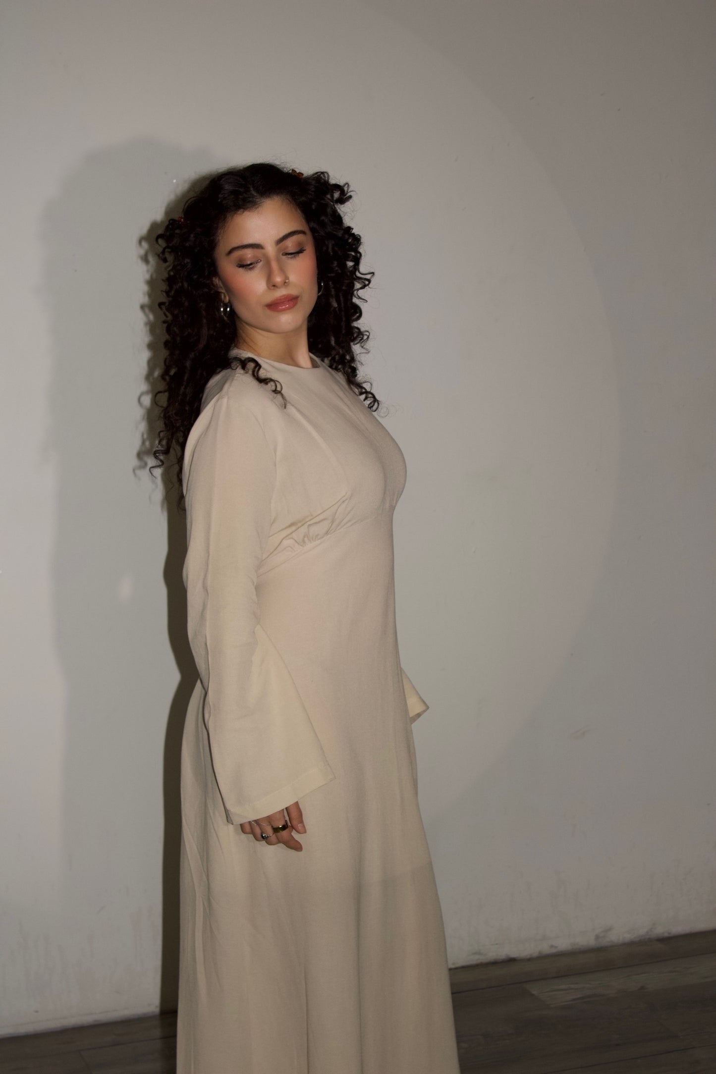 Isla Linen Dress – Sand