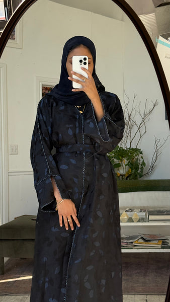 blue  abaya