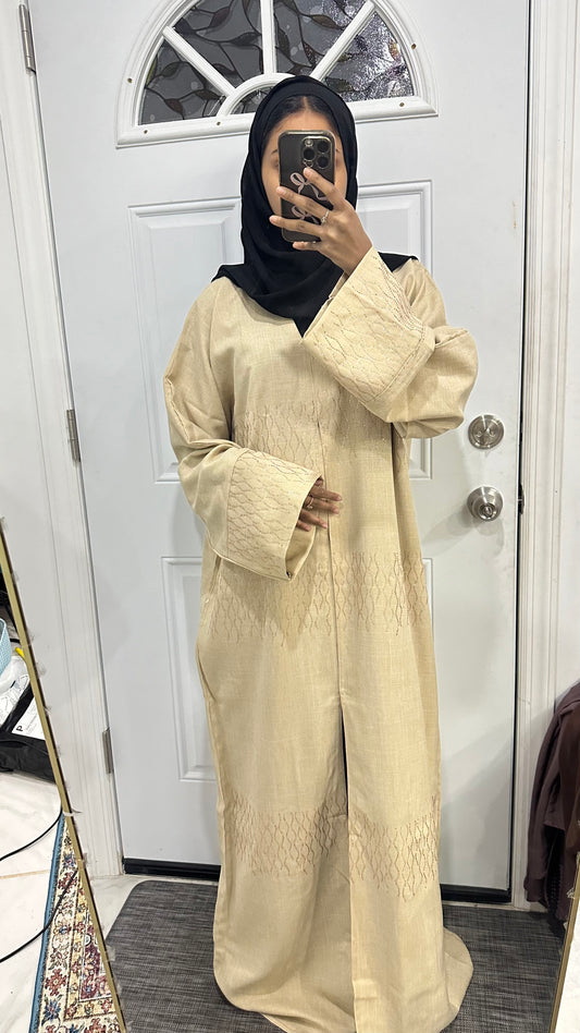 $35 cream abaya