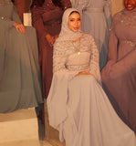 Cape dress Grey
