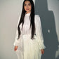 Aurora Organza Dress – White
