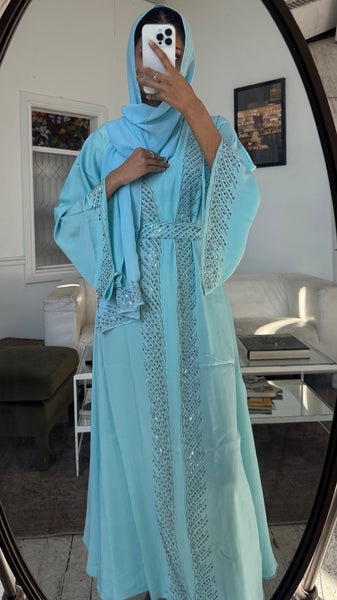 Sky Blue abaya