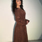 Mireya Dress - Brown