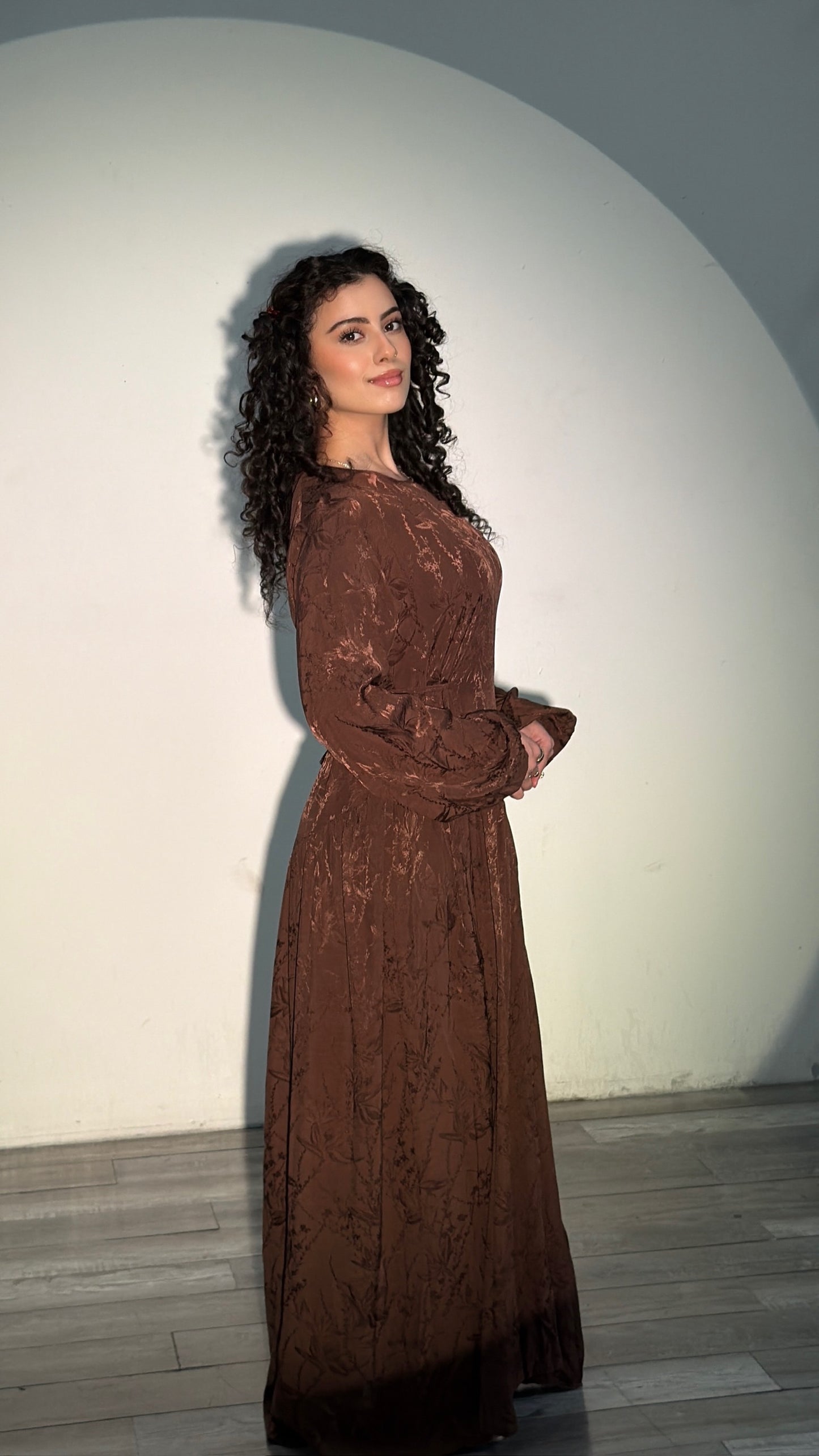 Mireya Dress - Brown