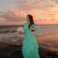 Liora Ruffle Gown (Turquoise)