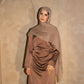 Amira Satin Dress – Brown